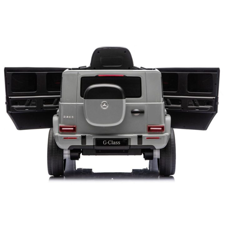 Pilkas Mercedes G 4x4 24V akumuliatorinis automobilis