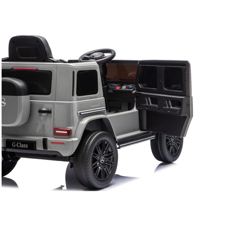 Pilkas Mercedes G 4x4 24V akumuliatorinis automobilis