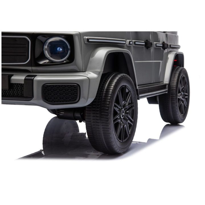 Pilkas Mercedes G 4x4 24V akumuliatorinis automobilis