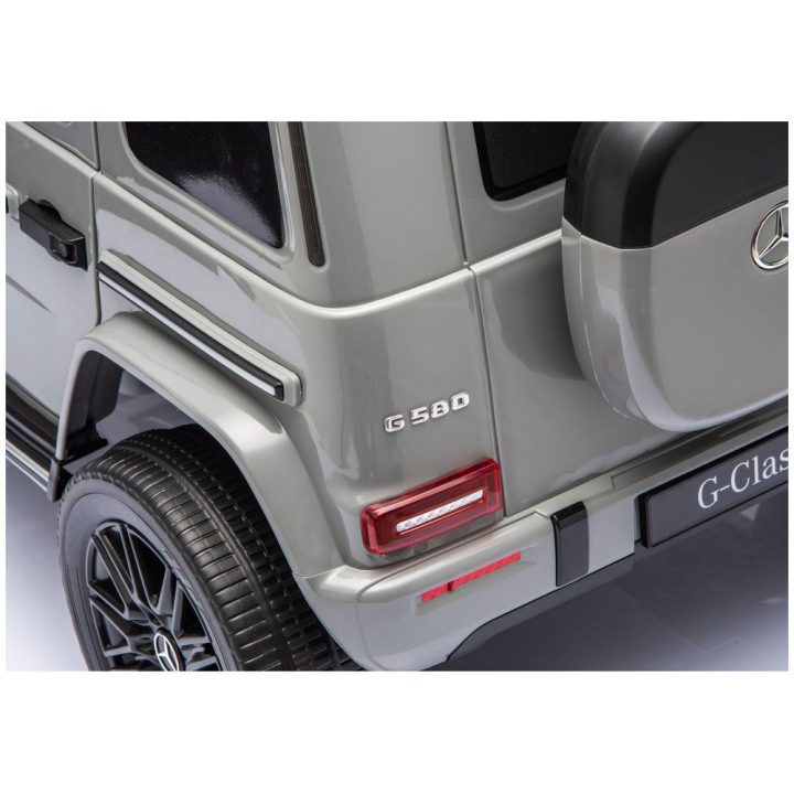 Pilkas Mercedes G 4x4 24V akumuliatorinis automobilis
