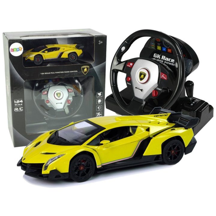 žaislinis Lamborghini Veneno su vairaračio pultu