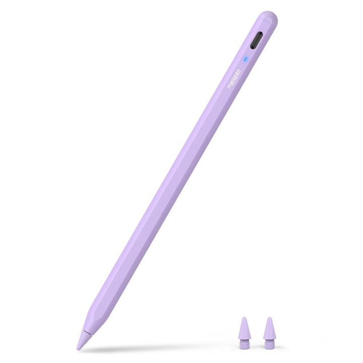 Metapen A8 aktyvus stylus rašiklis iPad su USB-C įkrovimu, violetinis