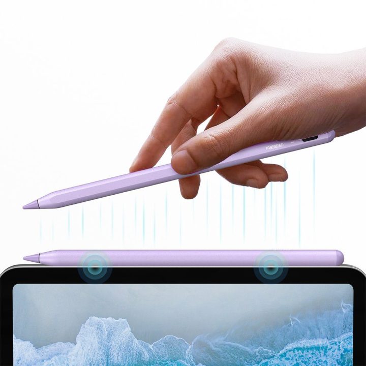 Metapen A8 aktyvus stylus rašiklis iPad su USB-C įkrovimu, violetinis