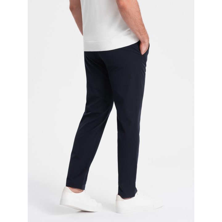 Vyriškos tamsiai mėlynos chino kelnės slim fit