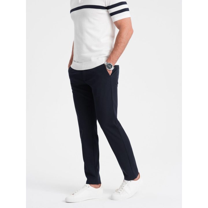 Vyriškos tamsiai mėlynos chino kelnės slim fit