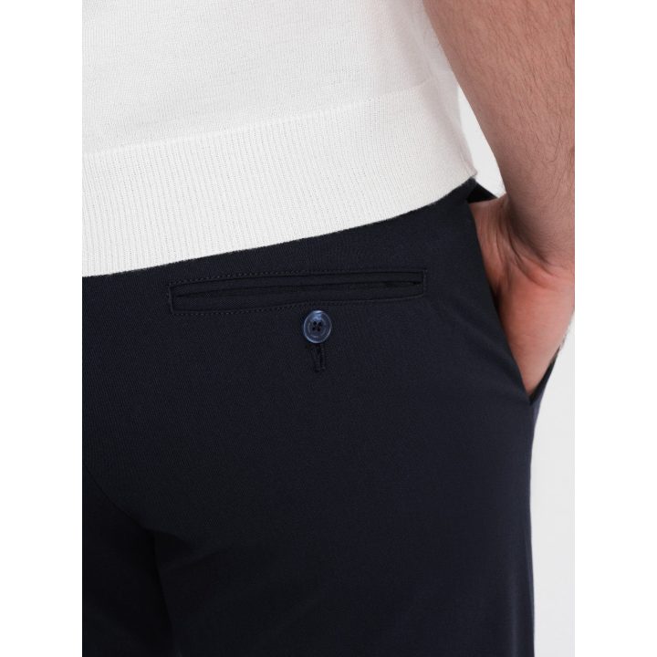 Vyriškos tamsiai mėlynos chino kelnės slim fit