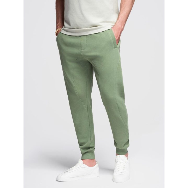 Vyriškos žalios jogger tipo kelnės