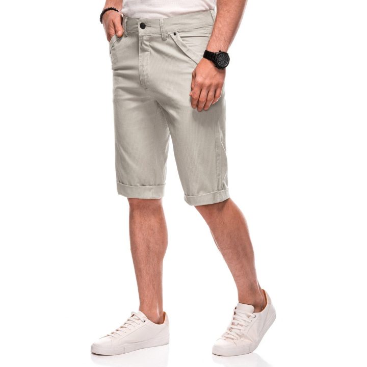 Vyriški smėlio spalvos chino šortai
