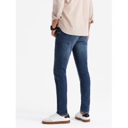 Vyriški mėlyni slim fit džinsai su elastanu