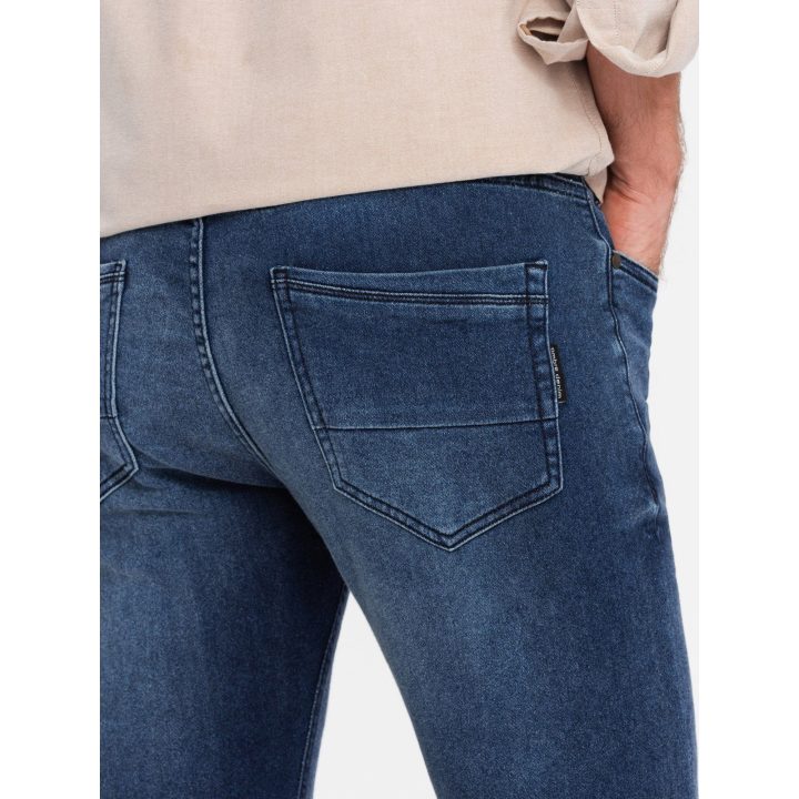 Vyriški mėlyni slim fit džinsai su elastanu