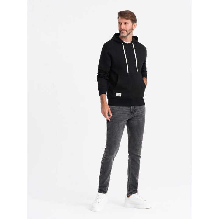 Vyriški pilki slim fit džinsai su elastanu