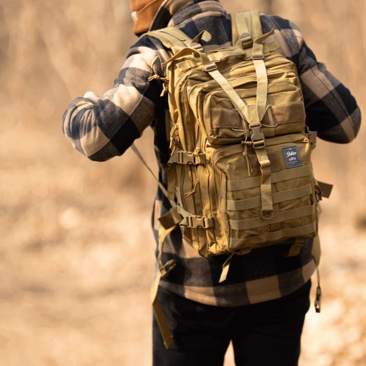 Taktiška karinė turistinė kuprinė 50L khaki Grimnar