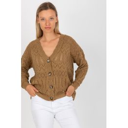 Sweater Sweter Damski Model LC 8022.04P Dark Smėlio spalvos - Rue Paris