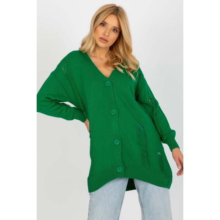 Megztinis LC 8042.12X Green - Rue Paris
