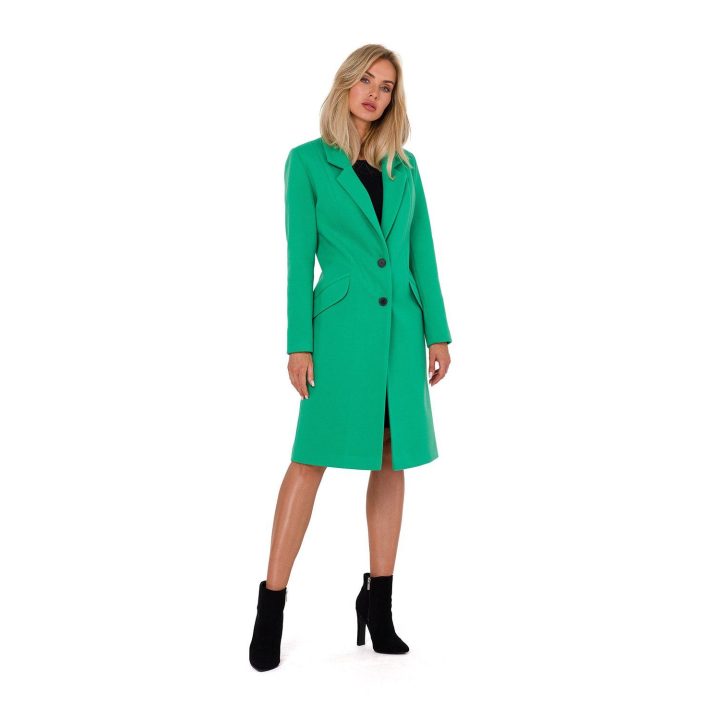 Moteriškas paltas Model MOE758 Green - Moe