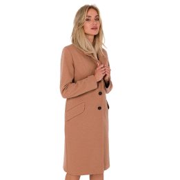 Moteriškas paltas MOE758 Camel - Moe