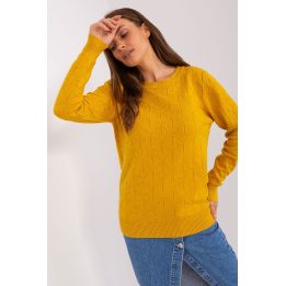 Sweter Damski Tamsiai geltona