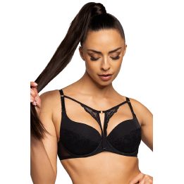 juodos spalvos push-up liemenėlė