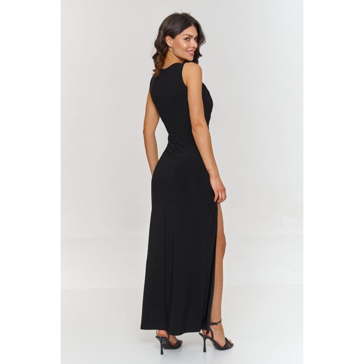 Kokteilinė suknelė Makadamia, elegantiška ilgarankovė