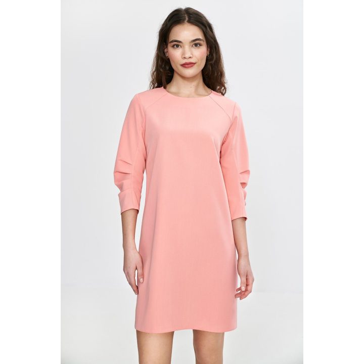 Suknelė ilgomis rankovėmis, elegantiška, šifono
