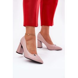 Aukštakulniai bateliai rožiniai elegantiški Vinceza