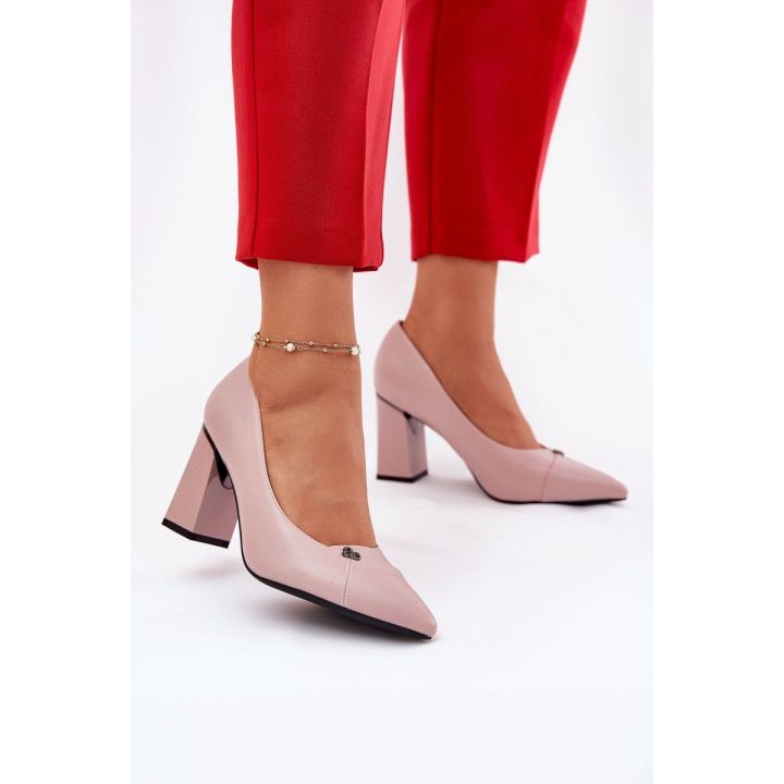 Aukštakulniai bateliai rožiniai elegantiški Vinceza