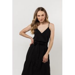 Suknelė moterims elegantiška juodos spalvos