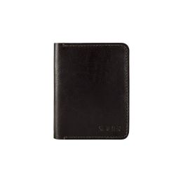 Plona odinė vyriška piniginė SOLIER SW10 SLIM DARK BROWN