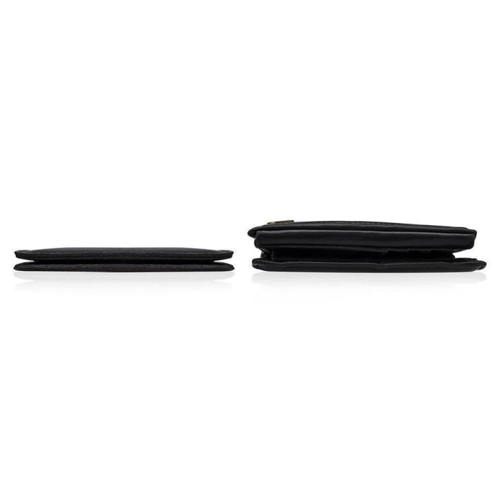 Plona odinė vyriška piniginė SOLIER SW10 SLIM DARK BROWN