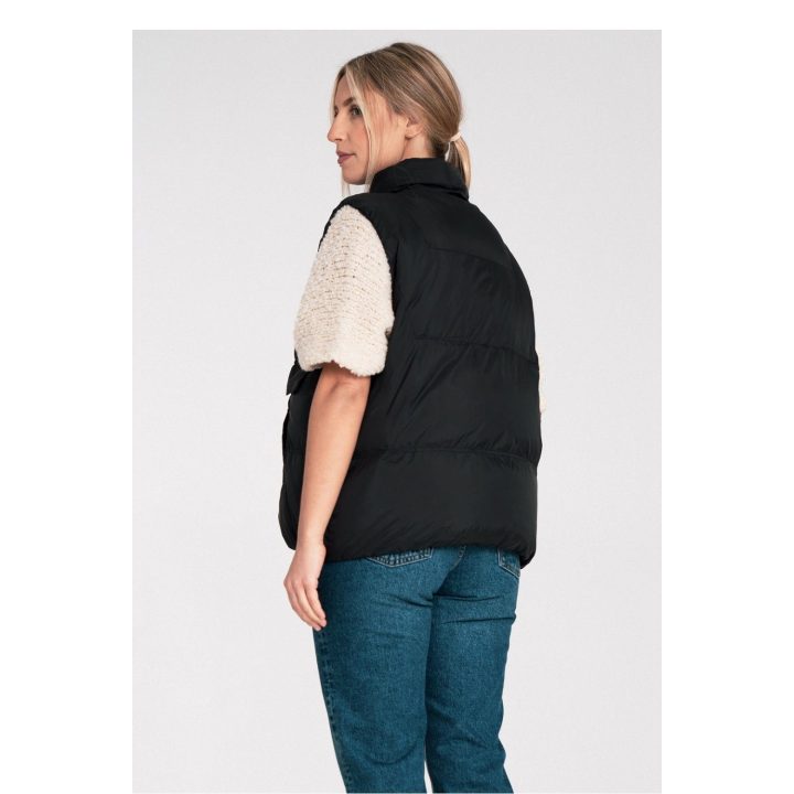 Liemenė moteriška juoda pūsta Figl