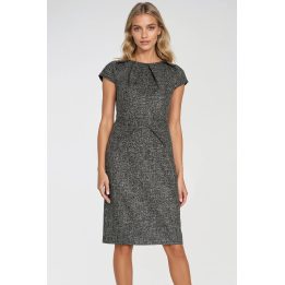 Suknelė moteriška pilka elegantiška Nife