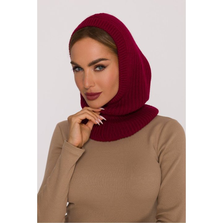 Moteriška bordo spalvos balaklava Moe