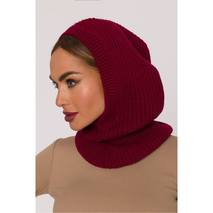 Moteriška bordo spalvos balaklava Moe