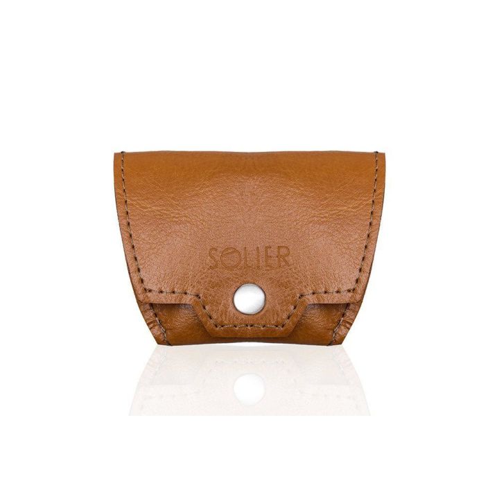Odinė vyriška piniginė SOLIER SA10 CAMEL