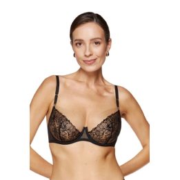Liemenėlė Soft Gorteks su nėriniais – švelniam prisilietimui ir elegancijai kasdien.
