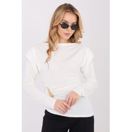 Palaidinė balta su raukinukais Makadamia – elegancijai ir lengvumui kasdien.