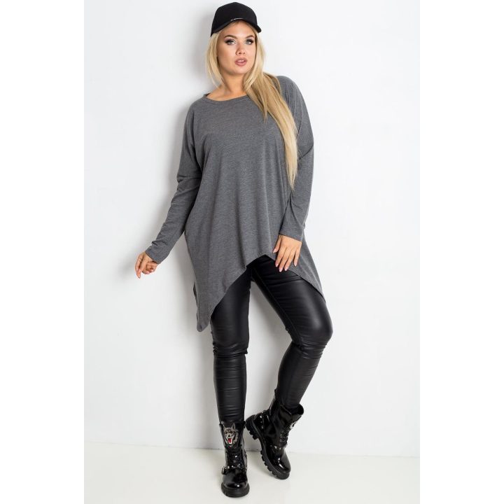 Tunika moterims oversize pilka Plus Size Relevance