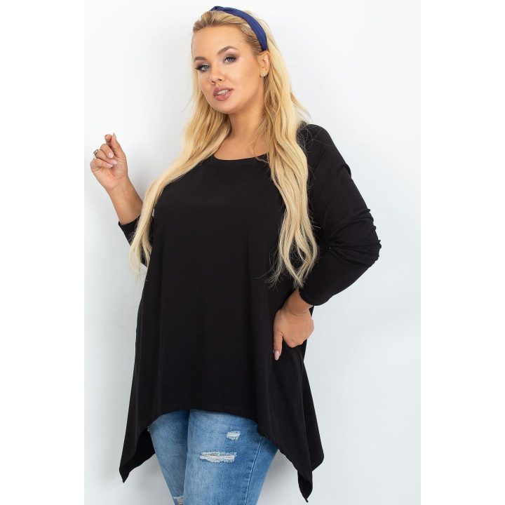 Tunika moterims plus size juoda Relevance