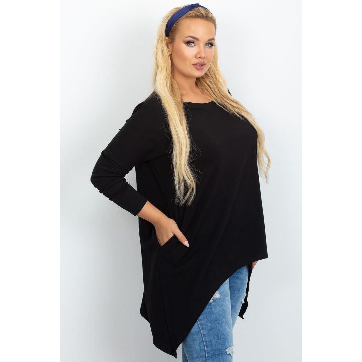 Tunika moterims plus size juoda Relevance