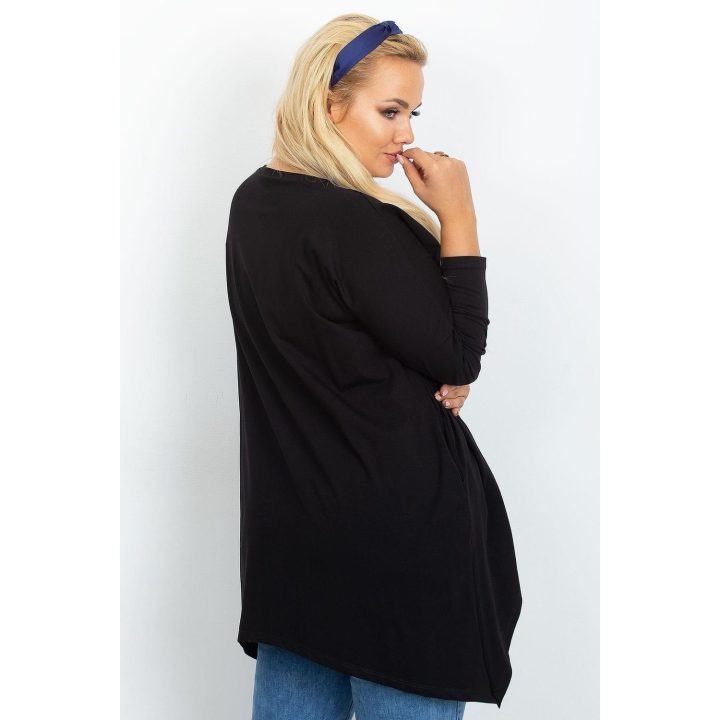 Tunika moterims plus size juoda Relevance