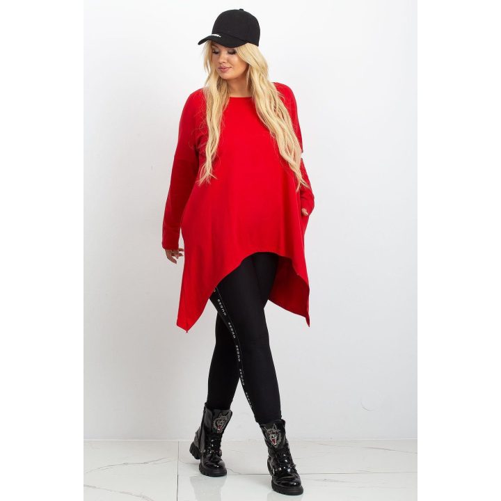 Tunika moterims oversize kirpimo raudona Relevance