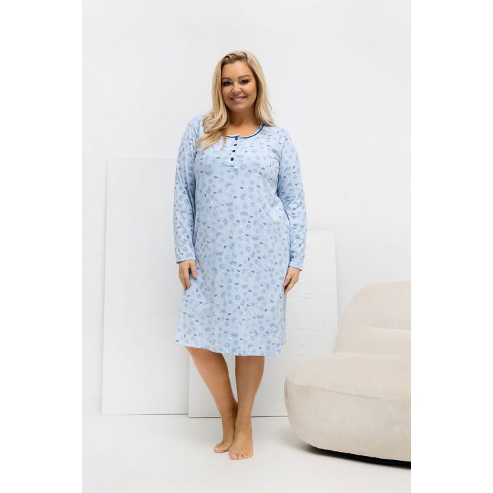 Moteriška naktinukų suknelė Plus Size Forever Pink