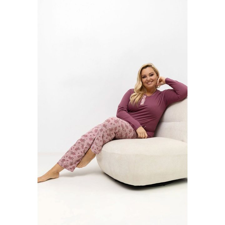 Moteriška pižama plus size Forever Pink