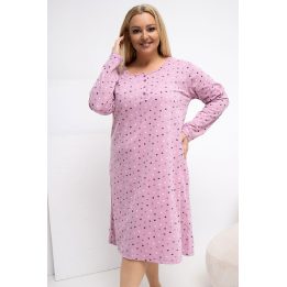 Moteriška naktinukų suknelė Plus Size Forever Pink