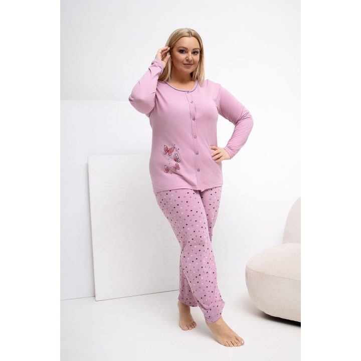 Moteriška pižama didesnių dydžių Forever Pink