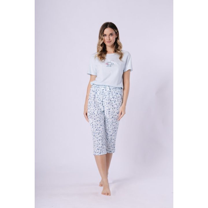 Moteriška pižama su marškinėliais ir bridžais M-Max