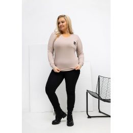 Moteriška palaidinė ilgomis rankovėmis Plus Size Relevance