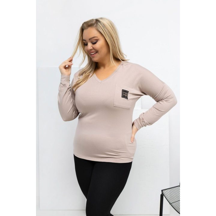 Moteriška palaidinė ilgomis rankovėmis Plus Size Relevance