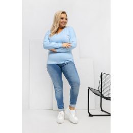 Moteriška palaidinė ilgomis rankovėmis Plus Size Relevance