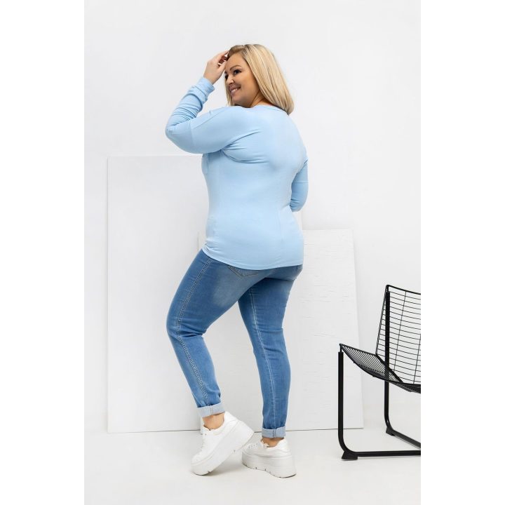 Moteriška palaidinė ilgomis rankovėmis Plus Size Relevance